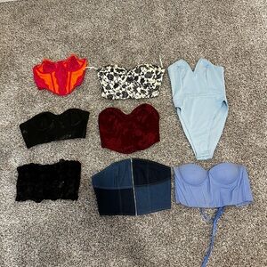 Corset crop tops